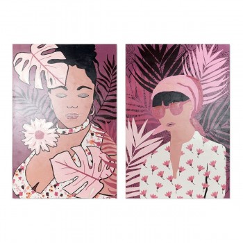 Полотно DKD Home Decor African Сосна Полотно 80 x 3 x 120 cm