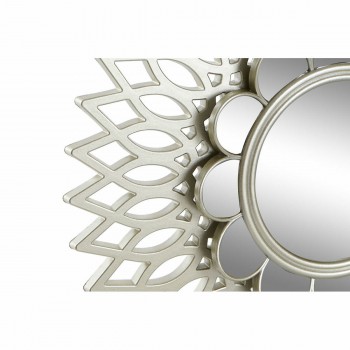 Набор зеркал DKD Home Decor стена полипропилен Позолоченный Зеркало (2 pcs) (35 x 3.5 x 35 cm)