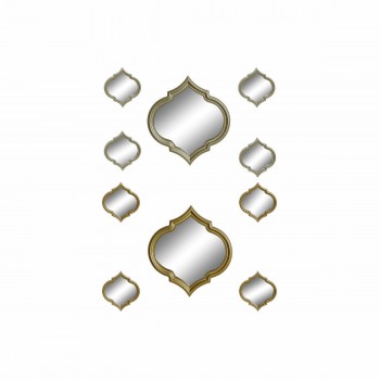 Набор зеркал DKD Home Decor Зеркало Позолоченный Бронзовый полипропилен (50 x 3 x 55 cm) (2 pcs)