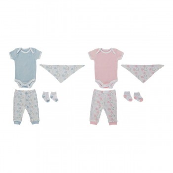 Детский подарочный набор DKD Home Decor BE-180261 Синий Белый Розовый (2 штук)