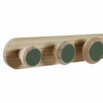 Настенная вешалка DKD Home Decor Пластик Деревянный MDF Тропический 48 x 6 x 7,5 cm (2 штук)