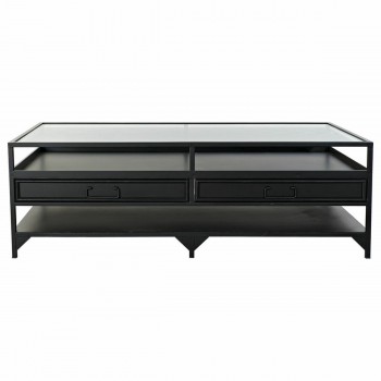 Кофейный столик DKD Home Decor Металл Стеклянный (120 x 60 x 40 cm)