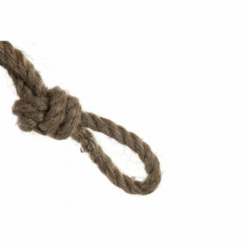 Фонарь DKD Home Decor Коричневый Чёрный Металл Стеклянный Веревка Loft 22 x 22 x 43 cm