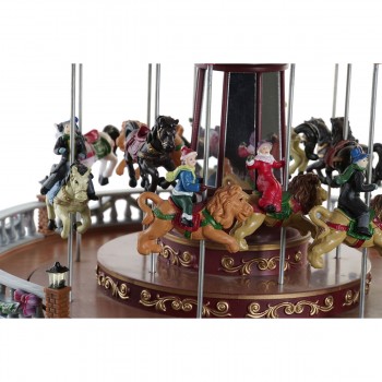 Новогоднее украшение DKD Home Decor LED Свет движения музыкальный Разноцветный PVC Смола 30 x 30 x 30 cm