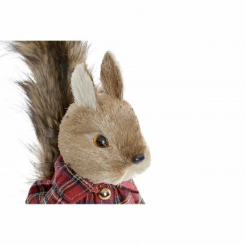 Новогоднее украшение DKD Home Decor полиэстер Белка (2 pcs) (12 x 15 x 25 cm)
