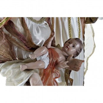 Рождественский вертеп DKD Home Decor Белый Позолоченный 48 x 28 x 90 cm Пластик