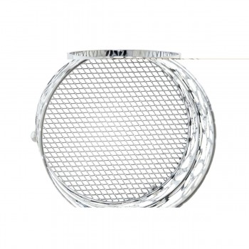 Корзина для столовых приборов DKD Home Decor Серебристый Металл Маргарита 12 x 12 x 15 cm