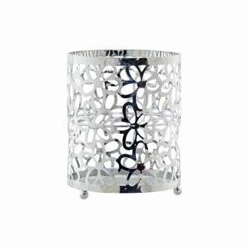 Корзина для столовых приборов DKD Home Decor Серебристый Металл Маргарита 12 x 12 x 15 cm