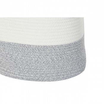 Набор корзин DKD Home Decor Белый Чёрный Серый Горчица (3 штук)