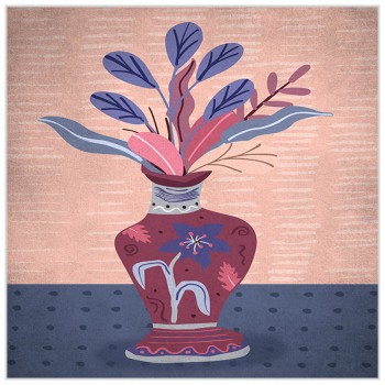 Полотно DKD Home Decor полистирол Полотно 83 x 4,5 x 83 cm (2 Предметы)