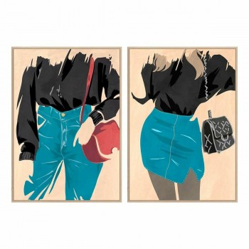 Полотно DKD Home Decor полистирол Полотно Женщина