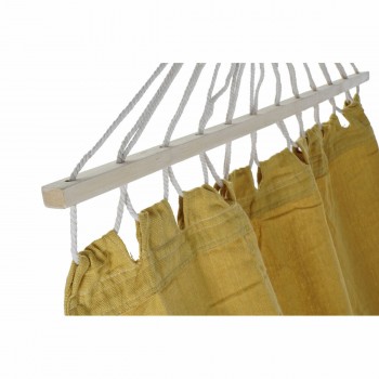 Гамак DKD Home Decor Охра полиэстер Хлопок Сосна бахрома (255 x 80 x 28 cm)