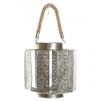Канделябр DKD Home Decor 21 x 21 x 23 cm Серебристый Металл Веревка Араб