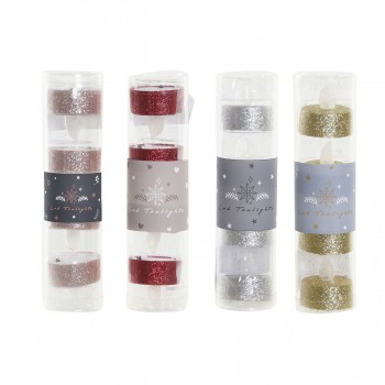 Вуаль DKD Home Decor LED Свет Рождество (4 x 4 x 5 cm) (4 штук)