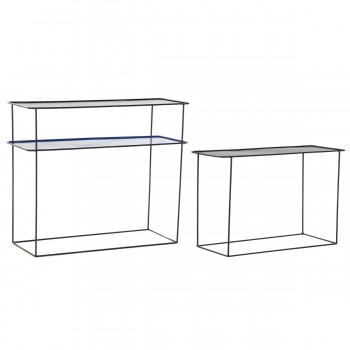 Набор мебели DKD Home Decor Синий Чёрный 70 x 27 x 45 cm 40 x 27 x 45 cm 80 x 27 x 65 cm 80 x 27,5 x 65 cm