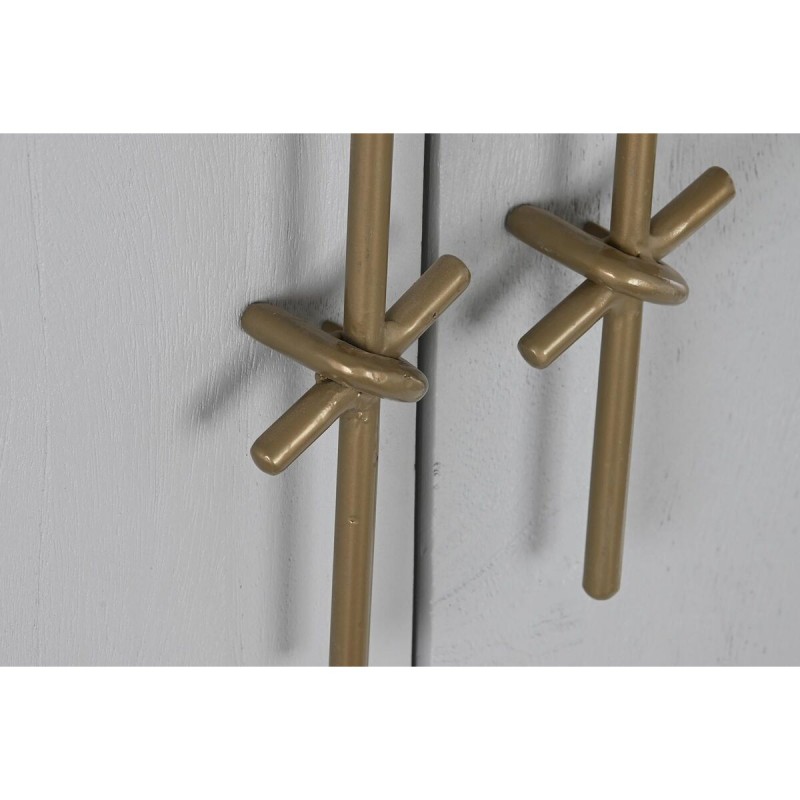 Шкаф DKD Home Decor Белый Позолоченный Железо Древесина манго 85 x 45 x 110 cm BAR