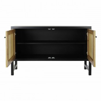 Устройство DKD Home Decor   Чёрный Натуральный ротанг Ель 120 x 38 x 76 cm
