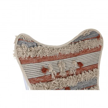 Садовое кресло DKD Home Decor Белый Оранжевый Железо 74 x 65 x 90 cm