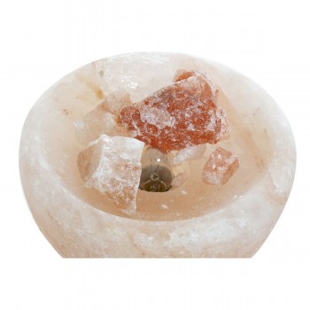 Светящееся украшение DKD Home Decor Соль Оранжевый 15 W 15 x 15 x 12 cm