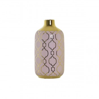 Кувшин DKD Home Decor Розовый Позолоченный Фарфор Восточный хром 13 x 13 x 26 cm
