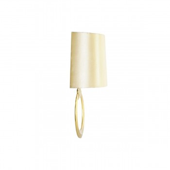 Настенный светильник DKD Home Decor Позолоченный полиэстер Алюминий 220 V 50 W современный (36 x 16 x 60 cm)