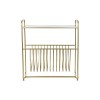 Полка для журналов DKD Home Decor Зеркало Позолоченный Металл (76 x 35 x 83 cm)