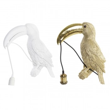 Настенный светильник DKD Home Decor Позолоченный Белый Смола 220 V 50 W (26 x 19,5 x 44 cm) (2 штук)