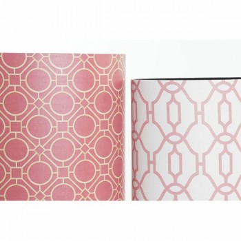 Мусорное ведро DKD Home Decor Белый Оранжевый Деревянный Полотно Vintage