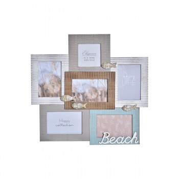 Фото рамка DKD Home Decor Beach 46,5 x 2 x 44,5 cm Деревянный Моряк