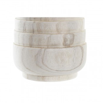 Подставка под цветочный горшок DKD Home Decor Коричневый Натуральный Квадратный Boho 17 x 17 x 16 cm