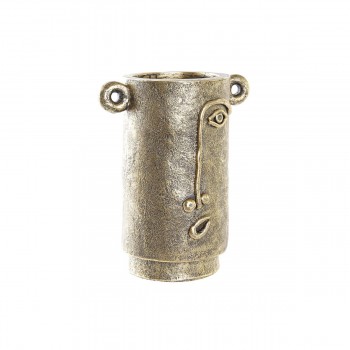 Кувшин DKD Home Decor Лицо Позолоченный современный (29 x 19,5 x 36 cm)