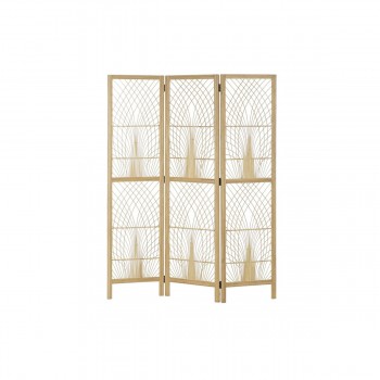Ширма DKD Home Decor 136 x 2,5 x 180 cm Металл Бамбук 30 x 40 cm