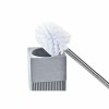 Щетка для унитаза DKD Home Decor Scandi Серебристый Серый Нержавеющая сталь Алюминий Смола (9,5 x 9,5 x 37 cm)