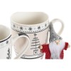 Кружка Mug DKD Home Decor Розовый Чёрный Фарфор Bone China (360 ml) (2 штук)