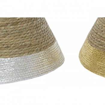 Юбка для елки DKD Home Decor волокно Морская трава (57 x 57 x 28 cm) (3 штук)