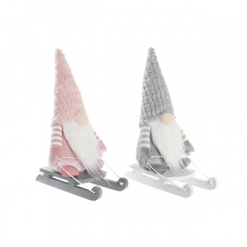 Декоративная фигура DKD Home Decor Рождество Гном полиэстер (15 x 25 x 35 cm) (2 штук)