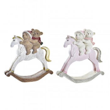 Новогоднее украшение DKD Home Decor Смола (14 x 4,5 x 15 cm) (2 штук)