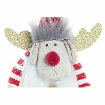 Новогоднее украшение DKD Home Decor полиэстер Северный олень (8 x 5 x 23 cm) (2 штук)