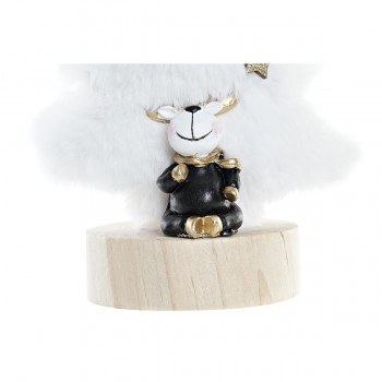 Новогоднее украшение DKD Home Decor Дерево полиэстер MDF Смола (12 x 8 x 15,5 cm) (2 штук)