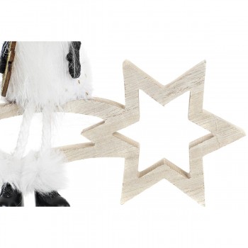 Рождественская звезда DKD Home Decor полиэстер MDF Звезда (2 штук) (18 x 6 x 19 cm)