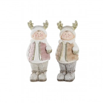 Новогоднее украшение DKD Home Decor дети магний (20,5 x 18 x 49,5 cm) (2 штук)