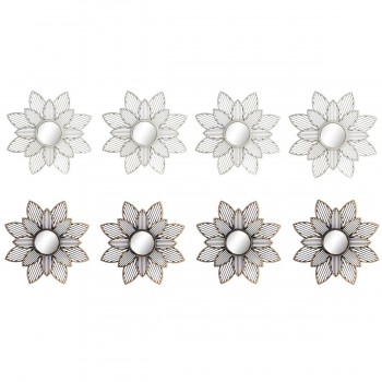 Набор зеркал DKD Home Decor Зеркало Шампанское Позолоченный PP 2 штук (25 x 1 x 25 cm)