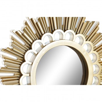 Настенное часы DKD Home Decor Зеркало PP (25 x 2,5 x 25 cm) (2 штук)