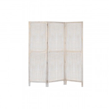 Ширма DKD Home Decor Белый Древесина манго Деревянный MDF 150 x 2 x 180 cm