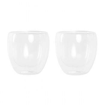 Набор стаканов DKD Home Decor Прозрачный Стеклянный Боросиликатное стекло 250 ml