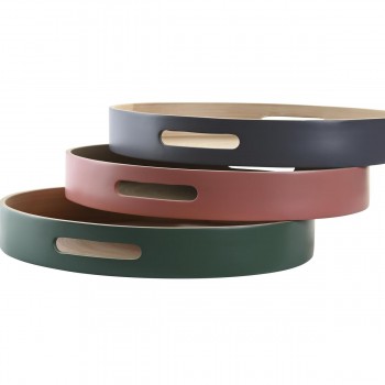 Поднос DKD Home Decor 38 x 38 x 5,5 cm (3 Предметы)