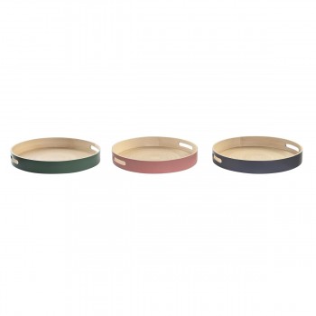 Поднос DKD Home Decor 38 x 38 x 5,5 cm (3 Предметы)