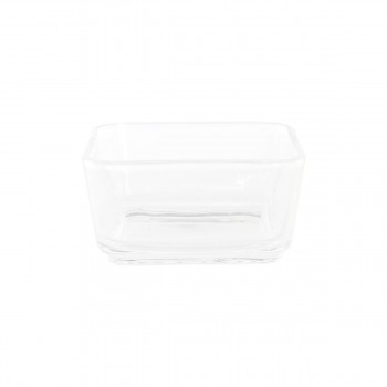 поднос для закусок DKD Home Decor Натуральный Бамбук Стеклянный 280 ml 32 x 21 x 6 cm