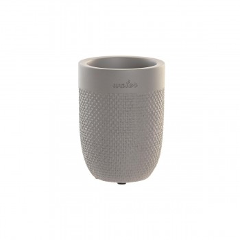 Стакан DKD Home Decor Серый Цемент 8 x 8 x 10,5 cm