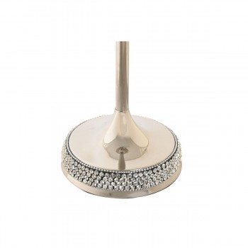 Подсвечник DKD Home Decor Серебристый Акрил Алюминий 12 x 12 x 36 cm